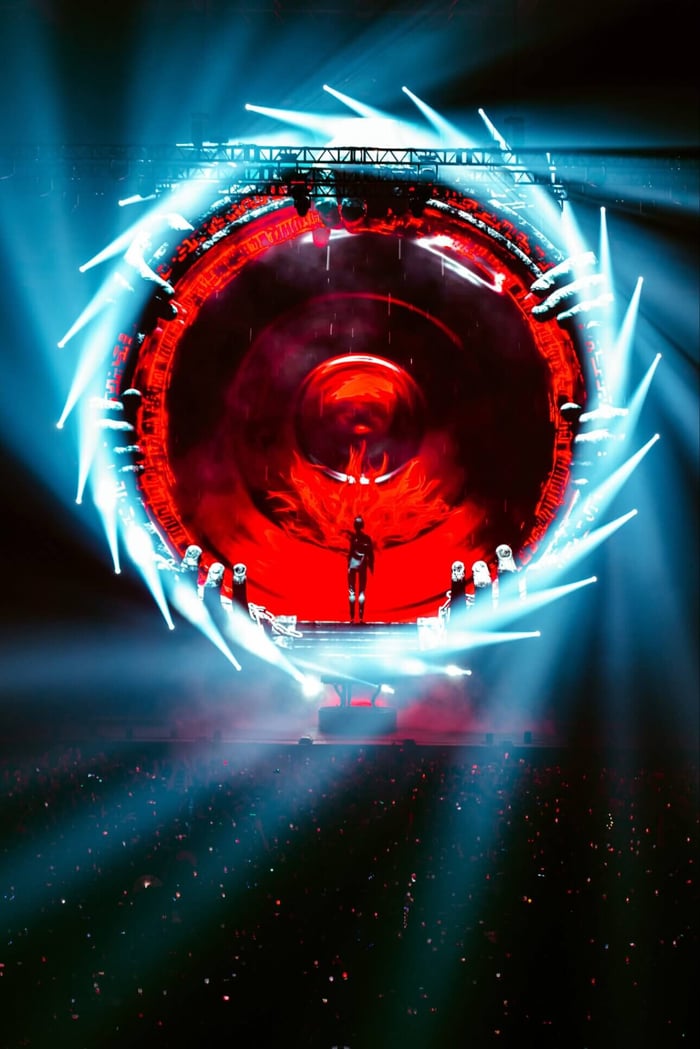 Visuals and beats blend seamlessly in the live experience.