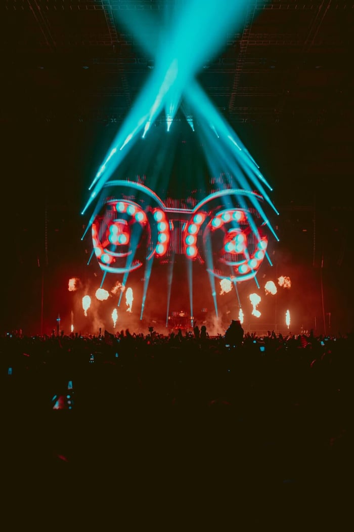 REZZ pulling the crowd into her electrifying world.