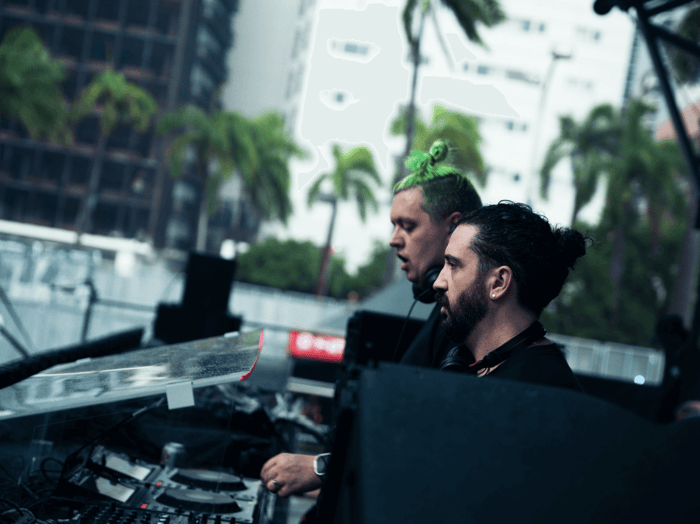 Press Pic of Doctor P and Flux Pavilion