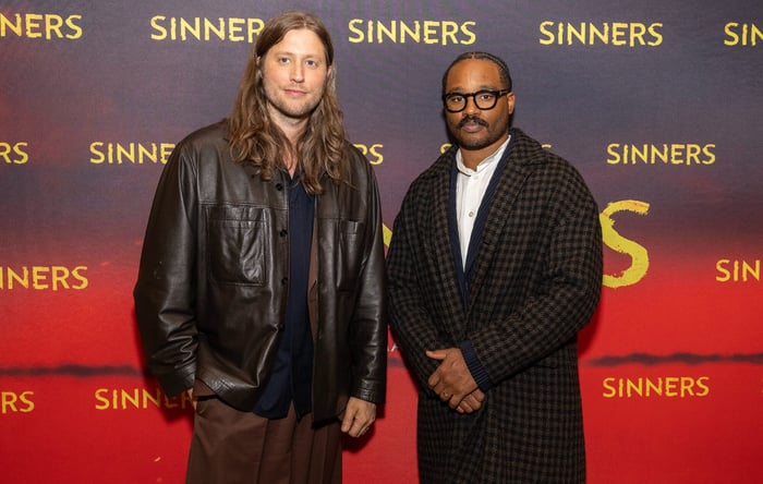 Composer Ludwig Göransson and filmmaker Ryan Coogler at a screening of ‘Sinners’ in April 2025
