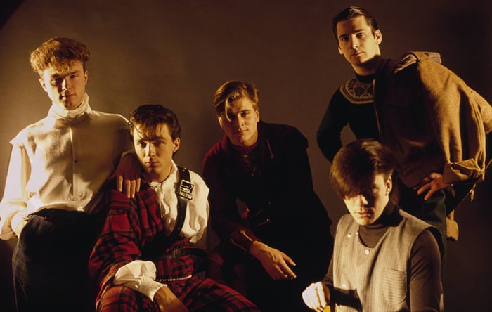 Spandau Ballet guitarist Gary Kemp performing live