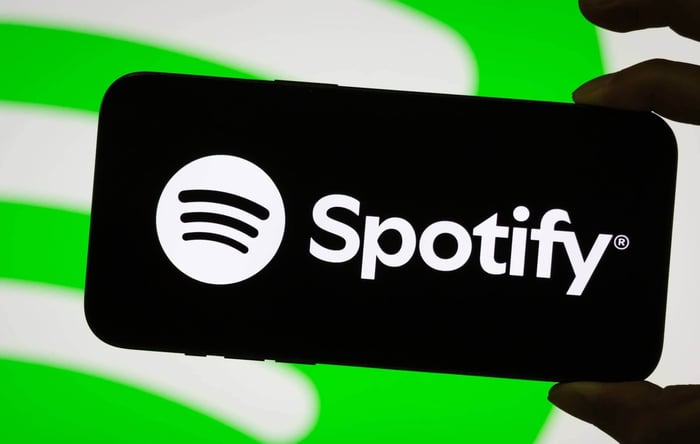 Spotify streaming interface showcasing a vibrant playlist