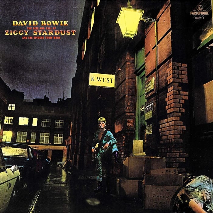 The Rise and Fall of Ziggy Stardust and the Spiders from Mars by David Bowie album cover