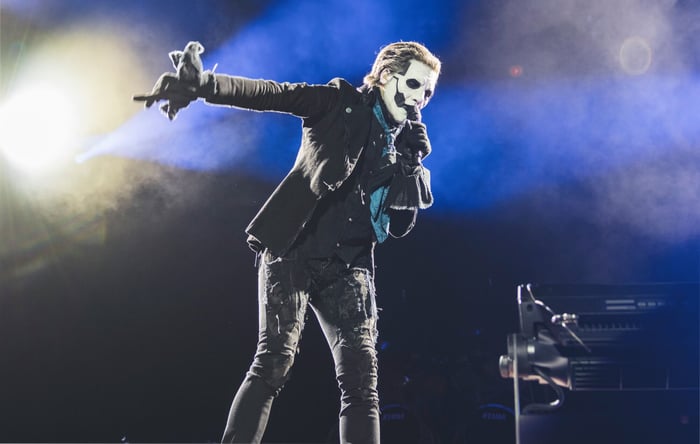 Tobias Forge of the Swedish rock band Ghost