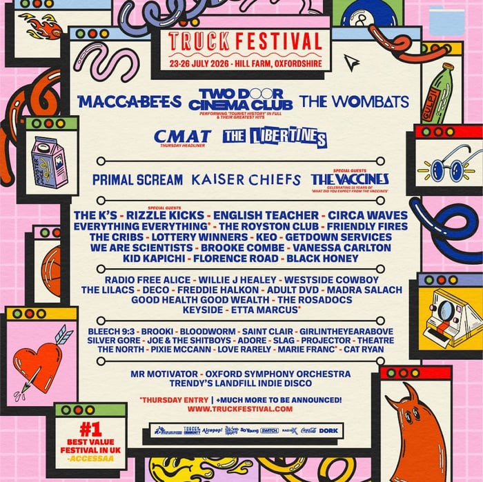 Truck Festival 2026 line-up poster