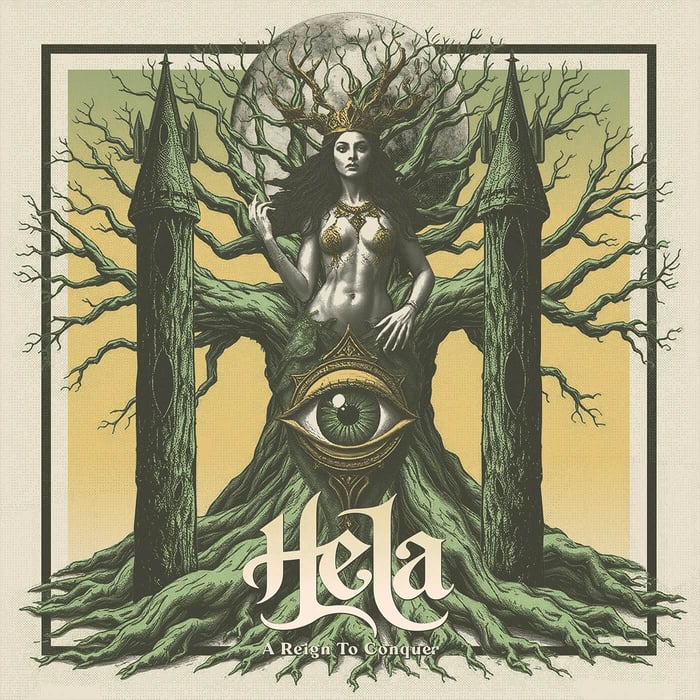 Album cover art for Hela - A Reign To Conquer