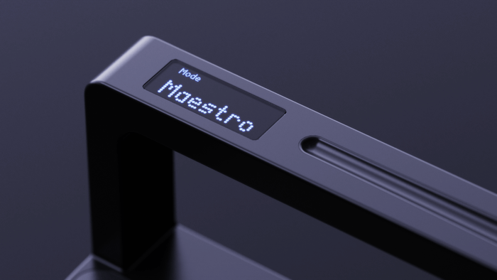 Animation showing speakers and baton interaction