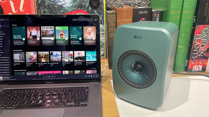 KEF LSX II LT in a cozy listening space