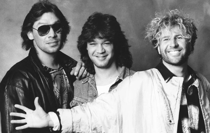Alex Van Halen, Eddie Van Halen and Sammy Hagar