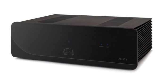 AM400 EVO power amplifier in black finish