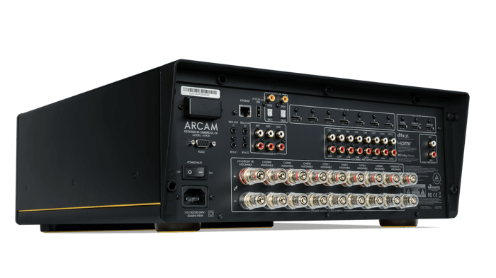 Arcam AVA35 receiver showcasing sleek design and legendary sound