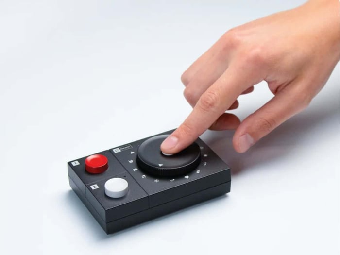 User enjoying music with the player