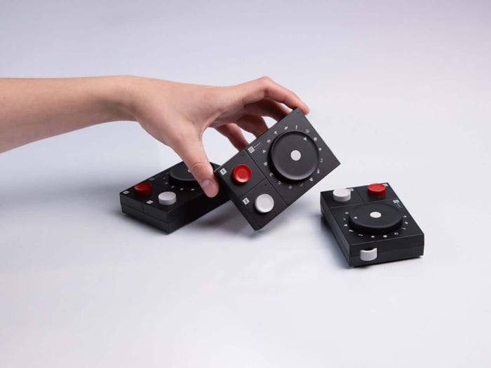 The player’s sleek design with minimalist controls