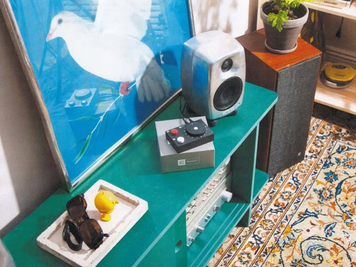 User enjoying the seamless, curated music