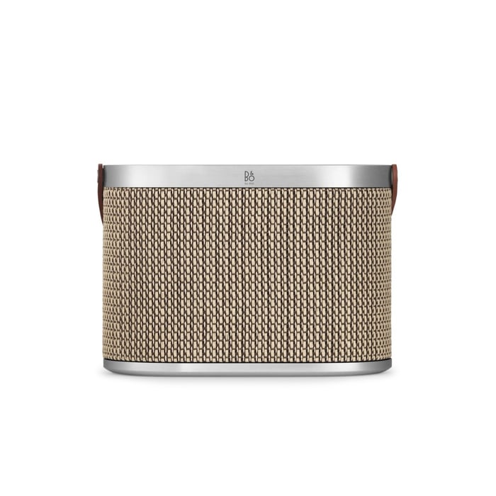 Lifestyle shot of Beosound A5 with the woven grille