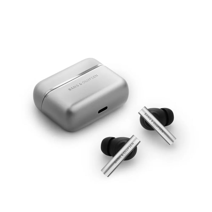 Beo Grace wireless earbuds and charging case displayed