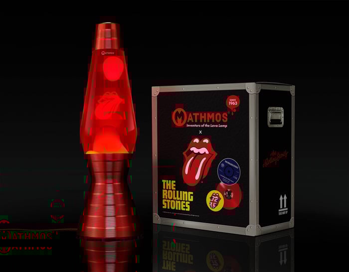 Mathmos Rolling Stones Astro Lava Lamp Box