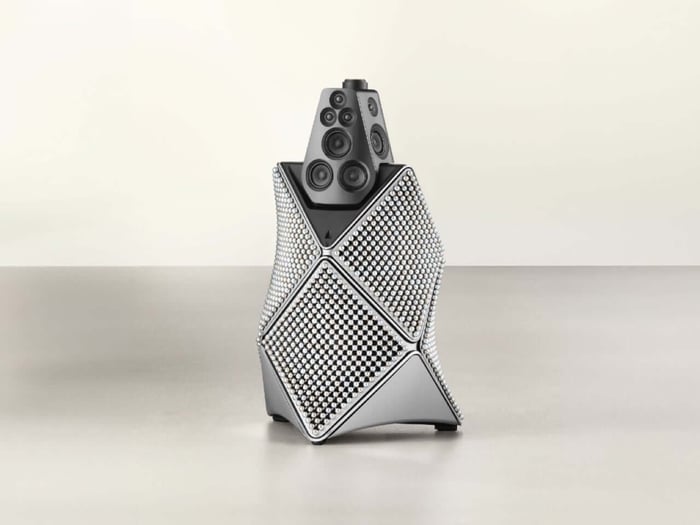 Light-through-wood detailing adds unique visual flair