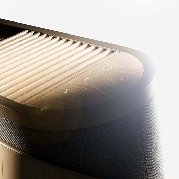 Series of matte black prototypes highlighting design evolution