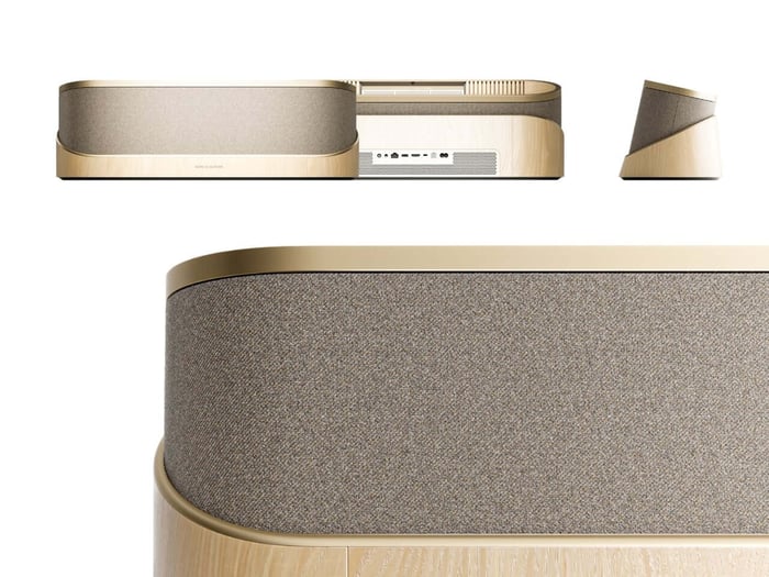 Etched minimalist controls on wood surface