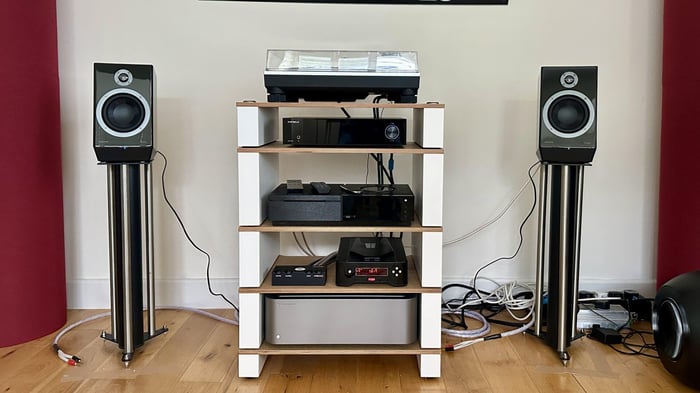 Philips Fidelio FA3 pair shown in a modern living room setup