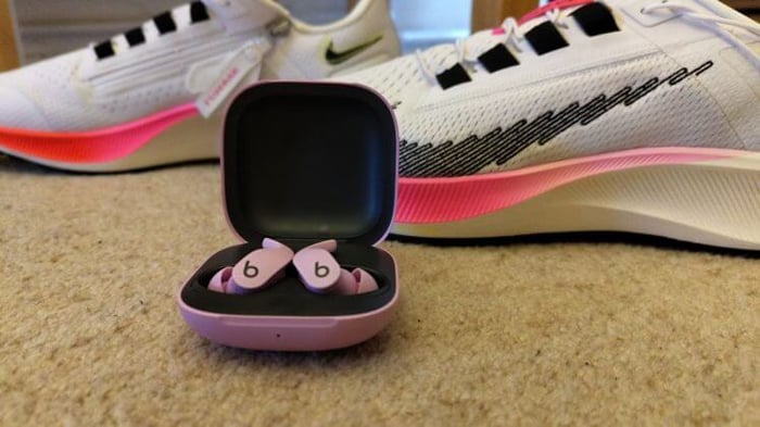 Beats Fit Pro worn by an active user