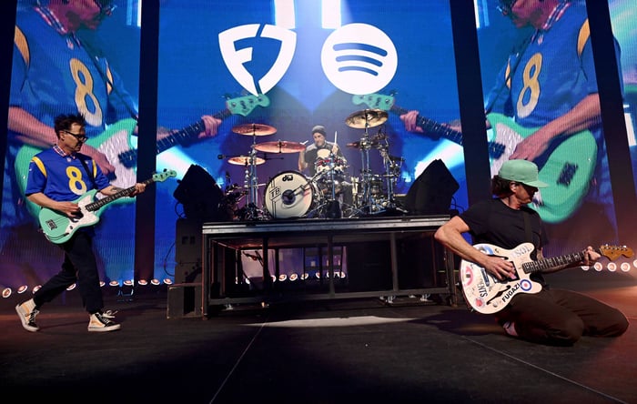 Blink-182 live at Riot Fest 2025
