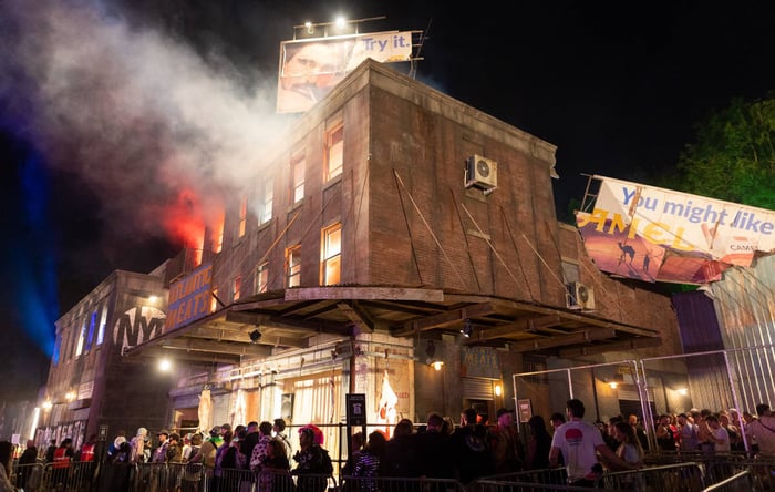 Block9 area at Glastonbury Festival 2025