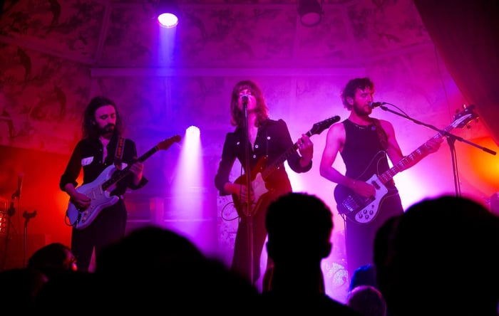On stage at The Deaf Institute, Blossoms’ playful spirit shines. Credit: Ewan Ogden