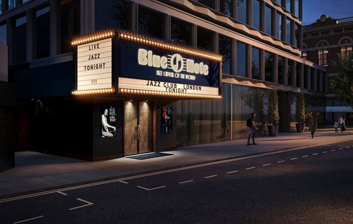 Blue Note exterior London plans, coming soon to Covent Garden.