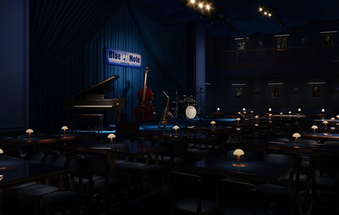 The iconic interior of the Blue Note Jazz Club — soon to be London’s newest cultural gem.