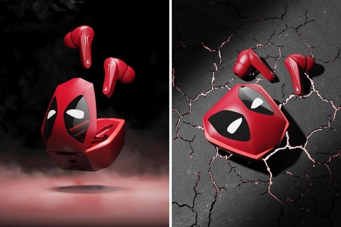 boAt Deadpool Edition Earbuds Front