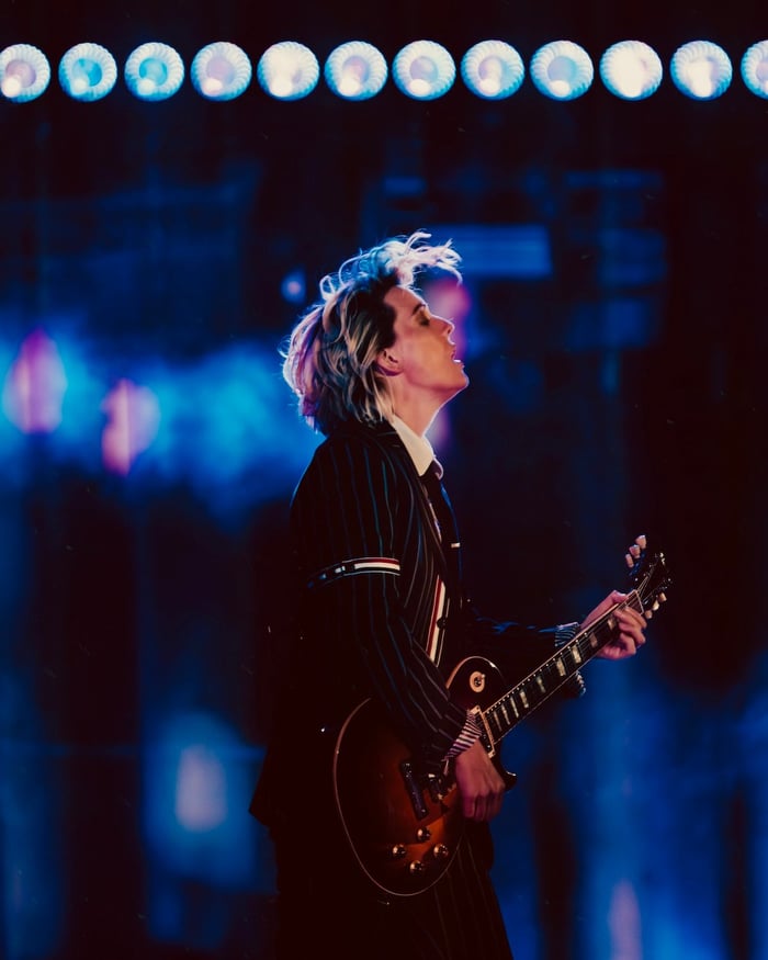 Brandi Carlile performing live, captured by Phil McDonald.