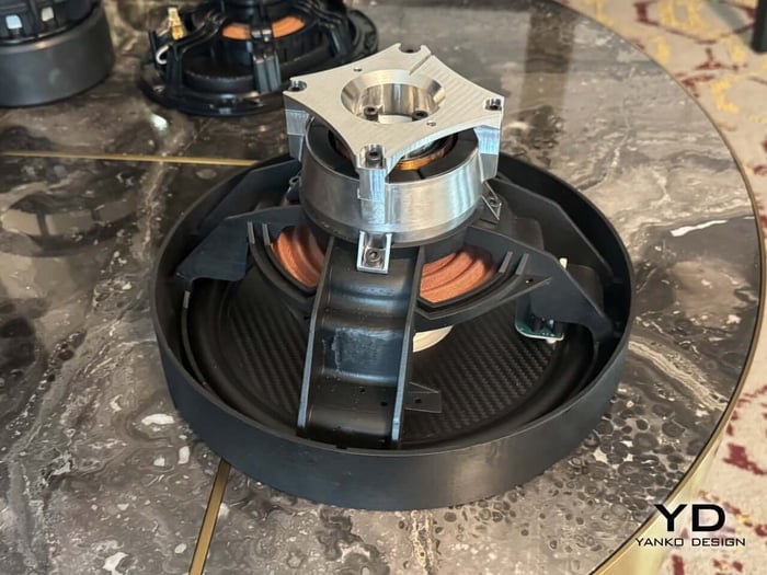 Close-up of the RAD2 driver showcasing its intricate design.