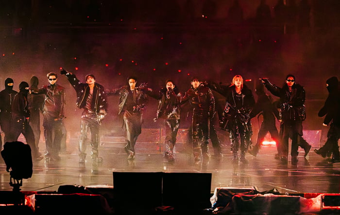 BTS performing at Goyang Stadium during the ‘Arirang’ world tour.