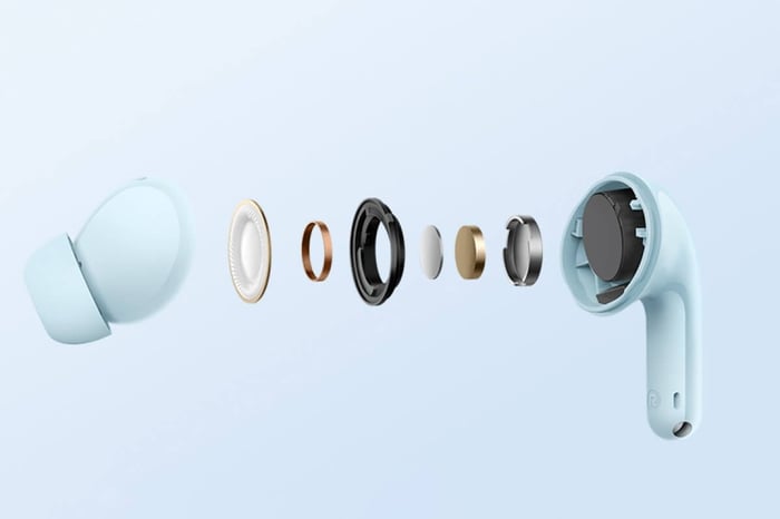 Redmi Buds 8 Lite earbuds available in black white and blue
