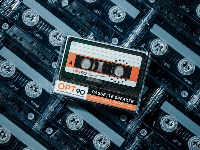 Side A Cassette Speaker on desk