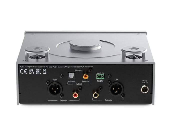 Back panel showing output connections