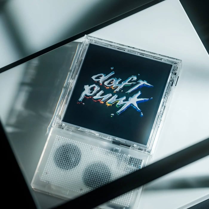 ClearFrame CD player with its exposed internal design