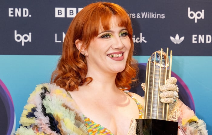 CMAT at the 2025 Mercury Prize ceremony