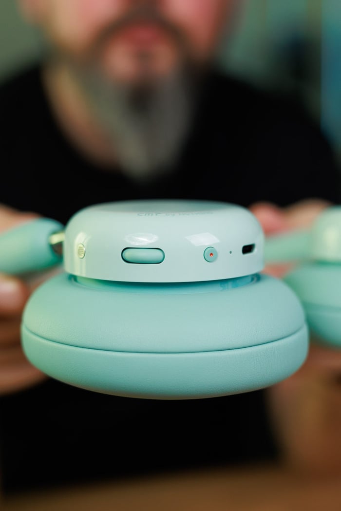 CMF Headphone Pro — close-up of bass slider and controls