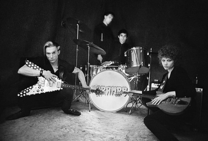 The Cramps in New York in 1977 (photo: David Godlis)