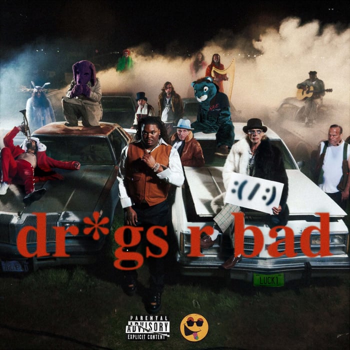 Album cover for LUCKI’s Drugs R Bad