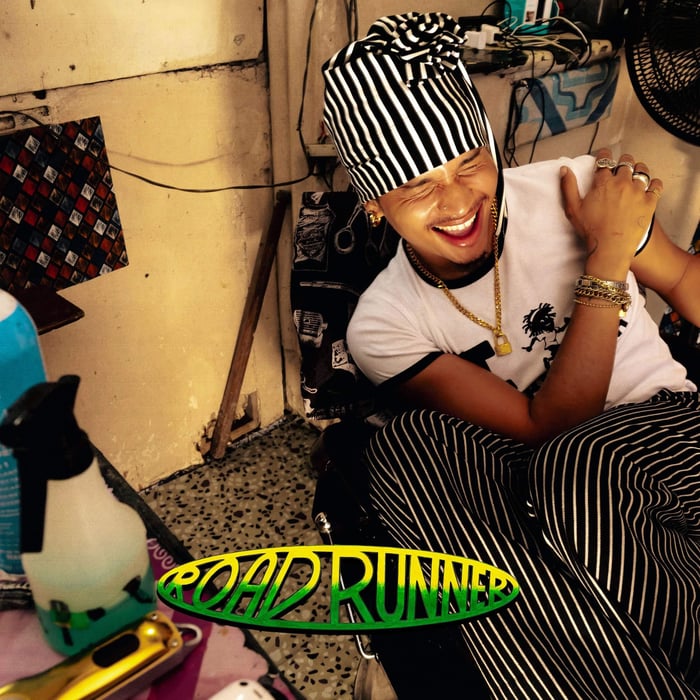 ROADRUNNER album cover showing Destin Conrad artwork