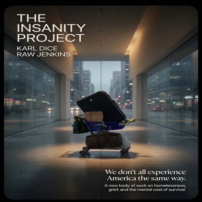 Album cover for Dice Raw’s The Insanity Project