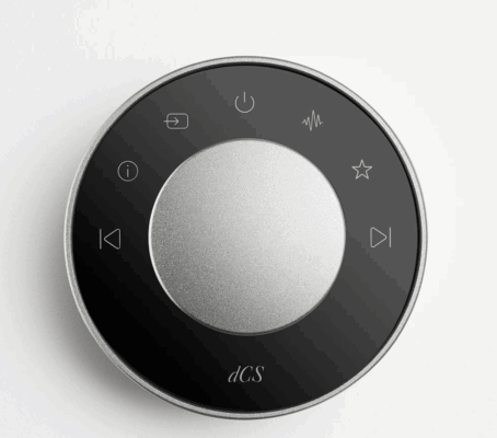 Close-up of the dCS Varèse control unit with its sleek interface