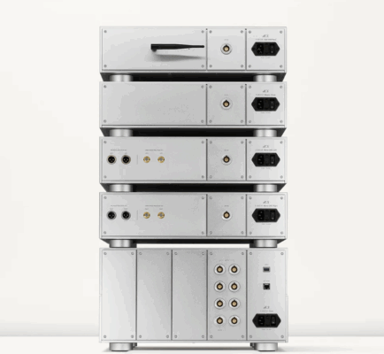 Rear view of the dCS Varèse system showcasing its elegant design
