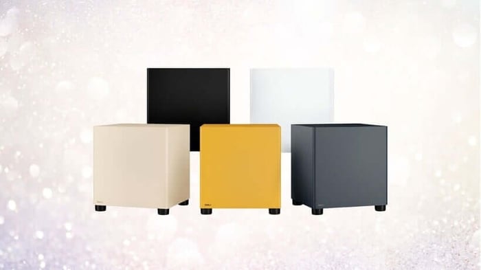 DALI Basik Sub shown in its available color finishes