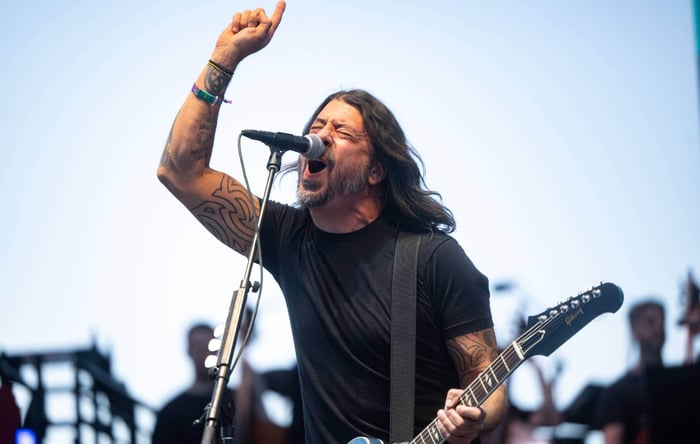 Dave Grohl performing live