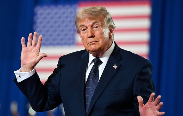 Donald Trump at a public event